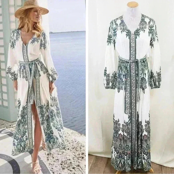 Tie Waist Maxi Dress - Picture 1 of 13